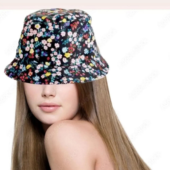 Floral print bucket hat - Picture 1 of 2